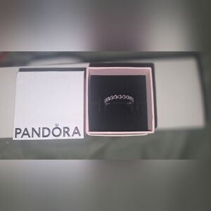 Pandora Band of Hearts Ring NWT Sterling Silver Size 9